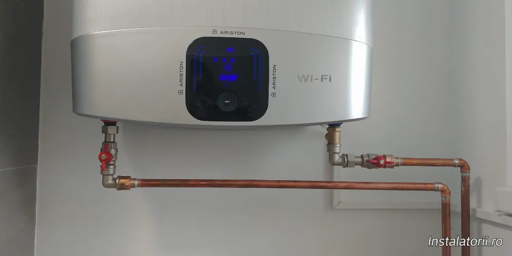 După - Montaj Boiler cu Wi-Fi și Control de la Distanță