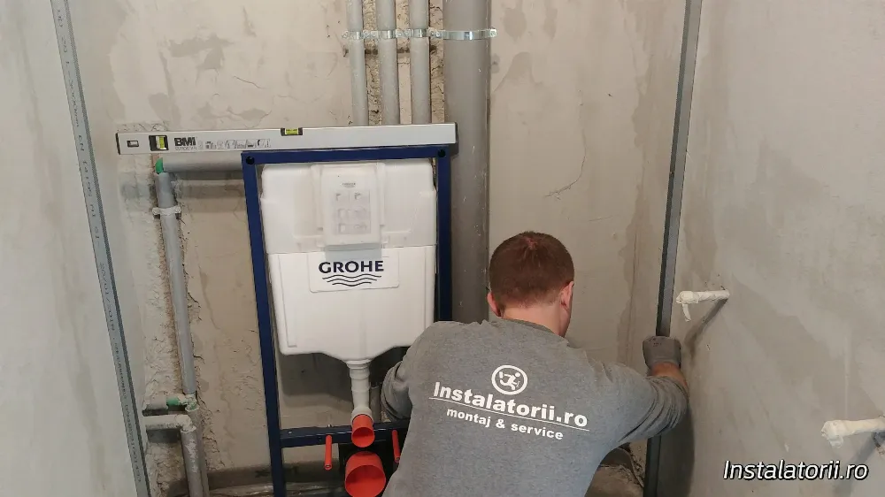 Înainte - Montaj Obiecte Sanitare Baie Completă